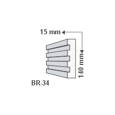 Anro Kültéri díszléc BR-34 - natúr tapéta, díszléc és más dekoráció