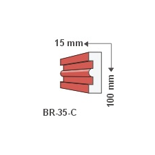 Anro Kültéri díszléc BR-35/C - felületkezelt tapéta, díszléc és más dekoráció