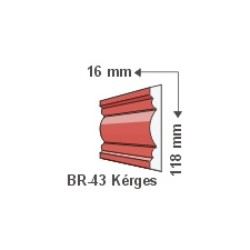 Anro Kültéri díszléc BR-43 - felületkezelt tapéta, díszléc és más dekoráció
