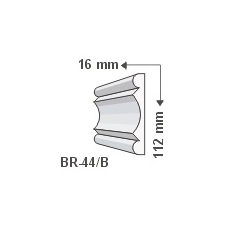 Anro Kültéri díszléc BR-44/B - natúr tapéta, díszléc és más dekoráció