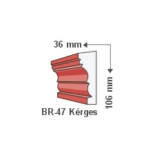 Anro Kültéri díszléc BR-47 - felületkezelt tapéta, díszléc és más dekoráció