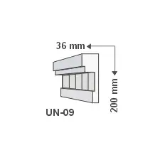 Anro Kültéri díszléc UN-09 - natúr tapéta, díszléc és más dekoráció