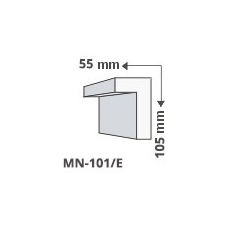 Anro MN-101/E Minimal design stukkó tapéta, díszléc és más dekoráció
