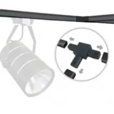 ANRO Power Sínes LED lámpa rendszer (2F) - T elosztó (fekete) világítás