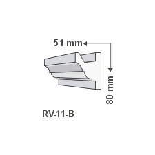 Anro RV-11/B Rejtett világítás kiegészítő léc tapéta, díszléc és más dekoráció