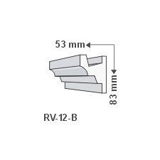 Anro RV-12/B Rejtett világítás kiegészítő léc tapéta, díszléc és más dekoráció