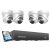 Ansjer IP biztonságikamera rendszer, 4x5MP+NVR+2TB HDD