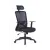 Antares Irodai forgószék, szövetborítás, állítható dőlésszögű fejtámla, "Joy", fekete