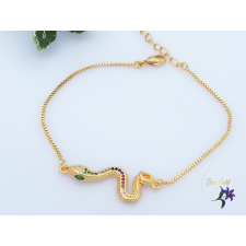  Antiallergén kígyós vékony karlánc-18K karkötő