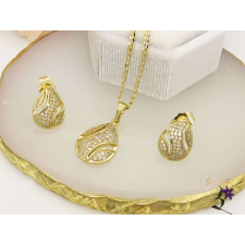  Antiallergén szett nyaklánc ,fülbevaló-14K ékszer szett