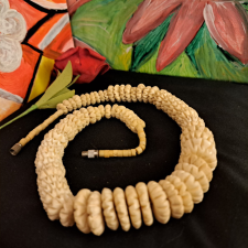  Antik csont gyöngysor /777/ nyaklánc