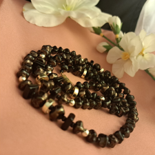  Antik kerámia gyöngysor. 80 cm-es nyaklánc