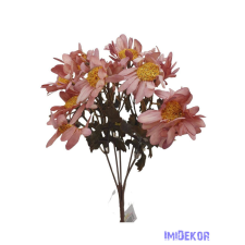  Antik színű kis csokor 28cm - Rózsaszín dekorációs kellék