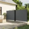  Antracitszürke behúzható oldalsó napellenző 180 x 600 cm