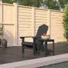  Antracitszürke HDPE kerti adirondack szék asztallal