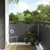  antracitszürke polyrattan erkélyparaván 1000x80 cm