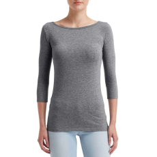 ANVIL ANL2455 3/4 ujjú streccs Női póló Anvil, Heather Graphite-M