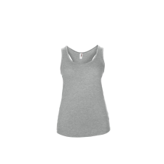 ANVIL ANL6751 ívelt aljjú sporthátú ujjatlan női póló-trikó Anvil, Heather Grey-2XL