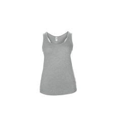 ANVIL ANL6751 ívelt aljjú sporthátú ujjatlan női póló-trikó Anvil, Heather Grey-XL női trikó