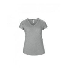 ANVIL Női póló Anvil ANL6750V Tri-Blend v-nyakú póló -XS, Heather Grey női póló