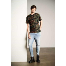 ANVIL Póló Anvil terepmintás unisex, camouflage sand, S