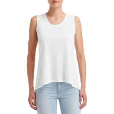 ANVIL Ujjatlan Női póló, Anvil ANL37PV, ívelt aljjal, White-XL