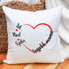  Anyák napi ajándék - Párna unokák nevével lakástextília