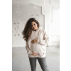  Anyasági oversize kismama és szoptató pulóver milk & love bézs ruha