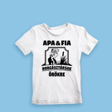  Apa és fia horgásztársak gyerek póló - Fehér 92