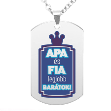 Apa és fia legjobb barátok medál lánccal, választható több színben nyaklánc