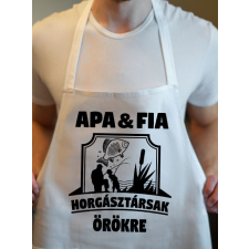  Apa-fia ajándék - Apa-fia horgász kötény lakástextília