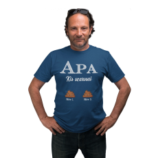  Apa kis szarosai (Személyre szabható) - Férfi Póló