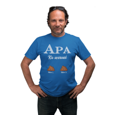  Apa kis szarosai (Személyre szabható) - Férfi Póló