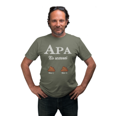  Apa kis szarosai (Személyre szabható) - Férfi Póló