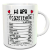  Apák napi ajándék - Apa összetevői bögre