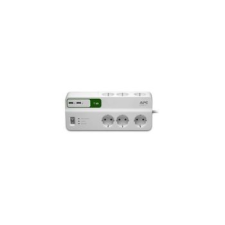 APC PM6U-GR túlfeszültségvédő elosztó, 1,8 méteres, 6 DIN, 2 USB szünetmentes áramforrás