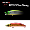 Apia Dover 70 Slow Sinking 70mm 10gr 01 Red Gold Konoshiro wobbler