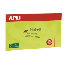 APLI 125x75mm öntapadó jegyzettömb - Zöld (100lap/tömb) (15004) jegyzettömb