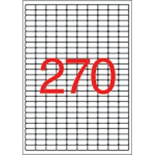 APLI 17,8x10 mm, eltávolítható, kerekített sarkú univerzális Etikett (25 lap) etikett
