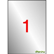 APLI 1 pályás etikett 210 x 297 mm ezüstszínű matt 20 etikett/csomag etikett