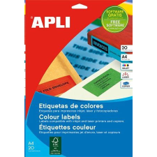 APLI 210x297 mm etikett, kék 20 darab (LCA1600) etikett