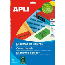 APLI 210x297 mm etikett, sárga 20 darab (LCA1599) (LCA1599) - Címzőcímkék információs címke