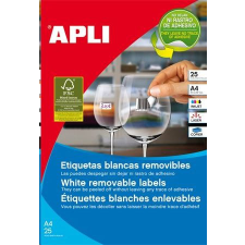 APLI 35.6x16.9 mm univerzális etikett, eltávolítható, kerekített sarkú 2000 darab (LCA10199) etikett