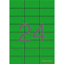 APLI 3 pályás színes etikett 70 x 37 mm zöld 2400 etikett/csomag etikett