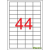 APLI 4 pályás etikett 485 x 254 mm 4400 etikett/csomag
