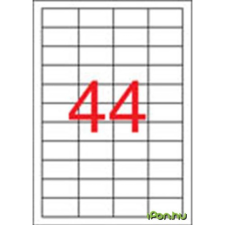 APLI 4 pályás etikett 485 x 254 mm eltávolítható 4400 etikett/csomag etikett