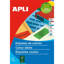 APLI 70x37mm színes Etikett 2400 etikett/csomag Sárga etikett