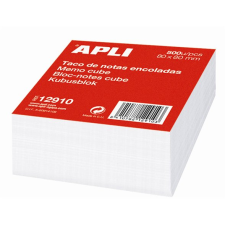 APLI 80x80 mm Kockatömb - Fehér 500 lap/tömb (12910) jegyzettömb