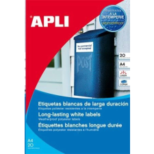 APLI 99.1x38.1 mm etikett, poliészter, időjárásálló, kerekített sarkú 280 darab (LCA12113) etikett