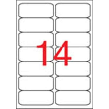 APLI 99,1x38,1 mm, kerekített sarkú univerzális Etikett (100 lap) etikett